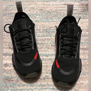 Adidas NMD R1 Spectoo Black/ Solar Red Sz 7.5 Used